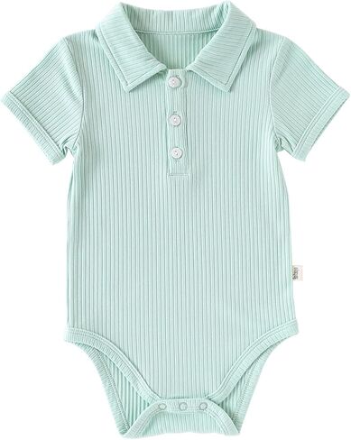 ملابس داخلية للأطفال الصغار من Enfants Cheris Polo بأكمام قصيرة وياقة من نوع Preppy من عمر 3 إلى 24 شهرًا in Kuwait