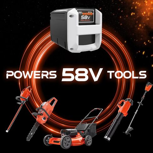 استبدال بطارية Echo 58V 4.0ah CBP-58V40 CBP-58V20 متوافقة مع جميع أدوات Echo 58V اللاسلكية CPH-58V SSA-58V EALB-58V CDST-58V CHT-58V CPLB-58V CPLB-58VVN CBL-58V CLM-58V in Kuwait