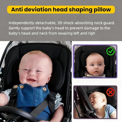 مقعد مريح لعربة الأطفال 3 في 1 من أجل UPPAbaby Vista & Cruz باللون الرمادي متعدد الاستخدامات | دعم الرأس وإدراج وسادة قطنية | وسادة مريحة لحديثي الولادة إلى الأطفال الصغار | يمكن غسله في الغسالة​ (رمادي) in Kuwait