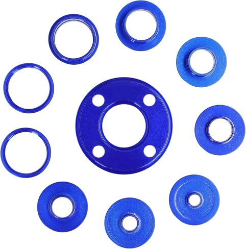 10 Pieces Router Template Bushing, Aluminum Alloy Engraving Machine Axle Sleeve Bushing Axle Sleeve Router Guides Kit for Woodworking in Saudi Arabia
