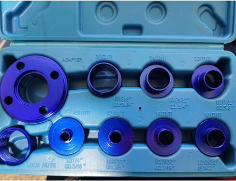 10 Pieces Router Template Bushing, Aluminum Alloy Engraving Machine Axle Sleeve Bushing Axle Sleeve Router Guides Kit for Woodworking in Saudi Arabia