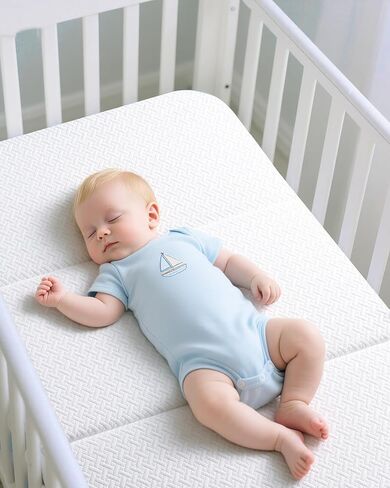 Pack and Play Mattress 38"x26", Tri-fold Portable Pack N Play Mattresses for Playpens, Dual-Layer Crib Mattress with Waterproof Washable Breathable Cover for Infants and Toddlers in Saudi Arabia