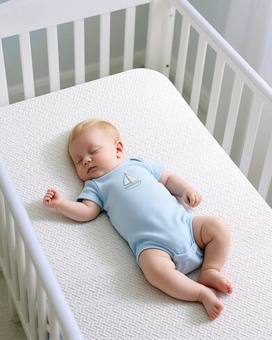 Pack and Play Mattress 38"x26", Pack N Play Mattresses for Playpens, Dual-Layer Mini Crib Mattress with Waterproof Washable Breathable Cover for Infants and Toddlers in Saudi Arabia