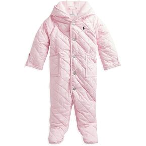 POLO RALPH LAUREN Infant Quilted Bunting Snowsuit (3 Months, Hint Of Pink) in Saudi Arabia