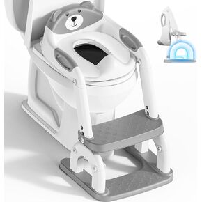 Potty Training Toilet, Adjustable Toddler Toilet Seat and Step for Kids, 2 in 1 Toilet Steps for Toddlers,Non Slip & Space Efficient & Splash Guard in Saudi Arabia