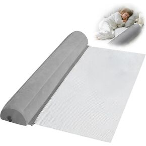 Inflatable Bed Rail for Toddlers, Portable Bed Bumper with Non-Slip Washable Cover, Travel Toddler Bed Rail for King, Queen, Full, Fall Protection for Hotel, Grandma's, Vacation (1 Pack) in Kuwait