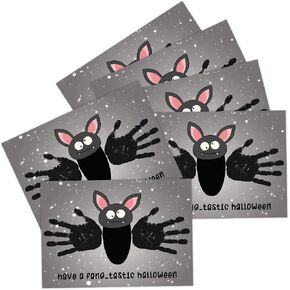 Halloween Baby Handprint Kit, Baby's First Halloween, DIY Handprint Keepsake Art, Baby Keepsake, Newborn Hand and Footprint Kit, DIY Newborn Hand and Foot Arts and Crafts, Art Teacher Supplies, 02 in Saudi Arabia