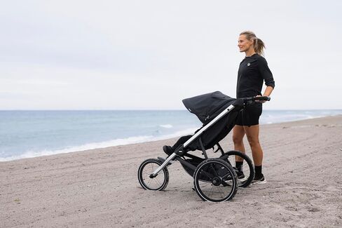 عربة الأطفال Thule Glide 3 الفردية لجميع التضاريس والركض، خفيفة الوزن، إطارات مملوءة بالهواء، فرامل يد ملتوية، عجلة أمامية ثابتة in Kuwait