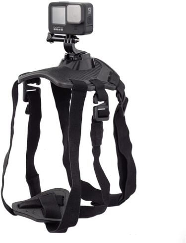Action Camera Pet Dog Harness (Hero10/9/8/7 Compatible): Combined Chest Strap & Back Strap Style in Saudi Arabia