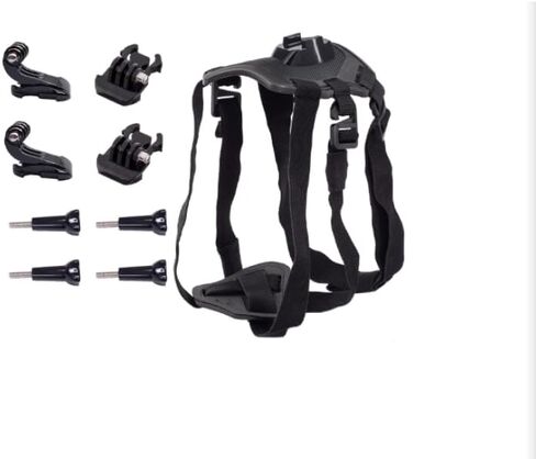 Action Camera Pet Dog Harness (Hero10/9/8/7 Compatible): Combined Chest Strap & Back Strap Style in Saudi Arabia