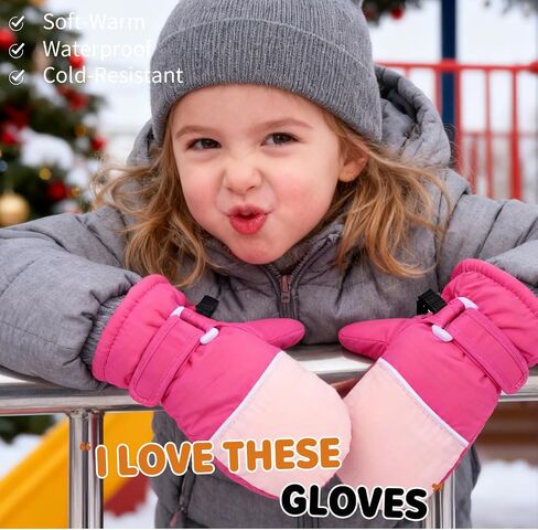 Fleece Lined Mittens for Baby Boys Girls,Baby Toddler Little Kids Winter Gloves Mittens for Children in Saudi Arabia