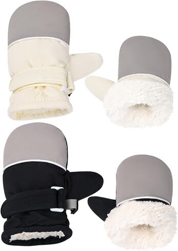 Fleece Lined Mittens for Baby Boys Girls,Baby Toddler Little Kids Winter Gloves Mittens for Children in Saudi Arabia