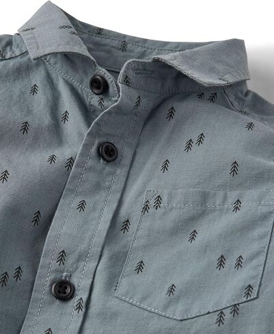 The Children's Place Baby-Boys and Toddler Long Sleeve Cotton Poplin Button Down Shirt in Saudi Arabia