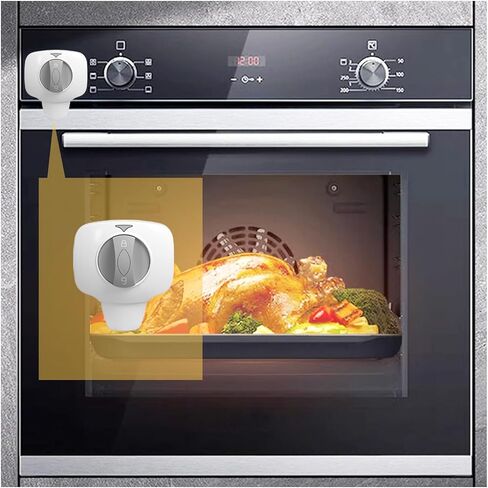 Knob Switch Child Proof Oven Lock Baby Safety Oven Door Lock for Toddlers Heat-Resistant Adhesive no Tools Need or Drill (White-1Pcs) in Saudi Arabia