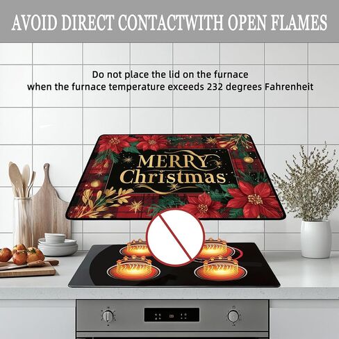 غطاء علوي للموقد الكهربائي - عيد شكر سعيد - غطاء موقد زجاجي مقاوم للحرارة، واقي سطح زجاجي للفتيات الصغيرات والتماثيل، واقي علوي للموقد متعدد الأغراض in Kuwait