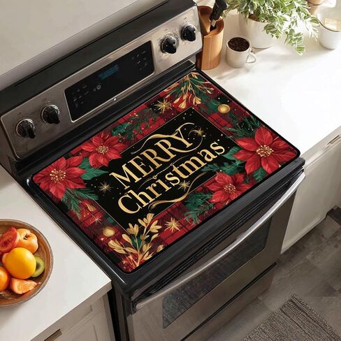 غطاء علوي للموقد الكهربائي - عيد شكر سعيد - غطاء موقد زجاجي مقاوم للحرارة، واقي سطح زجاجي للفتيات الصغيرات والتماثيل، واقي علوي للموقد متعدد الأغراض in Kuwait