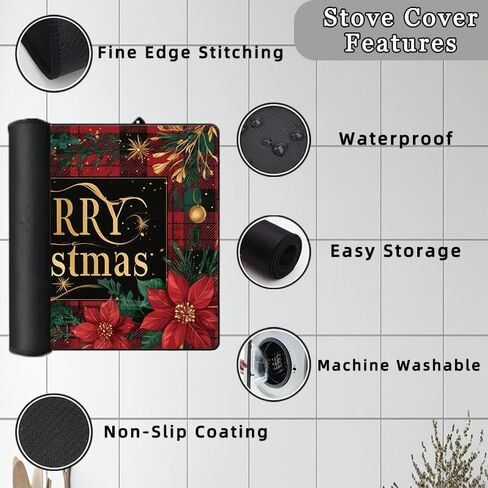 غطاء علوي للموقد الكهربائي - عيد شكر سعيد - غطاء موقد زجاجي مقاوم للحرارة، واقي سطح زجاجي للفتيات الصغيرات والتماثيل، واقي علوي للموقد متعدد الأغراض in Kuwait