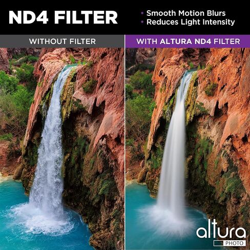 Altura Photo 40.5mm Camera Lens Filter Kit, UV, Polarizing & ND with Case | Polarized Filter Compatible with Canon, Nikon, Sony Cameras & More in Kuwait