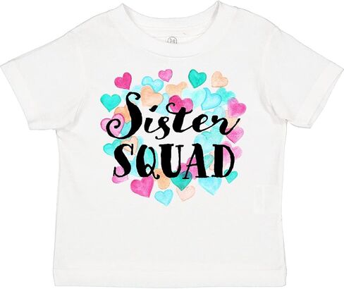 تي شيرت للأطفال الصغار من Inktastic Sister Squad Hearts in Kuwait
