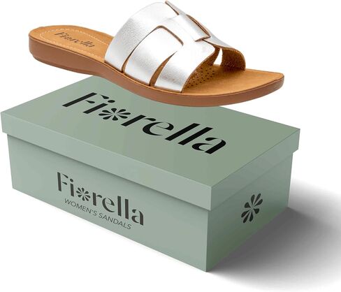FIORELLA Sandals Women Womens Sandals Comfortable Slides Dress Shoes for Women | Lightweight Summer Shoes Slip-On Flats in Saudi Arabia