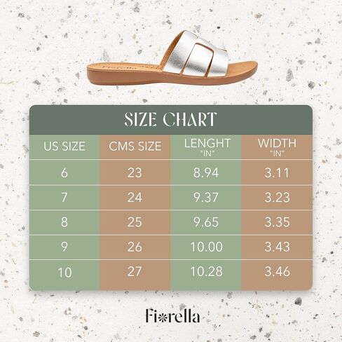 FIORELLA Sandals Women Womens Sandals Comfortable Slides Dress Shoes for Women | Lightweight Summer Shoes Slip-On Flats in Saudi Arabia