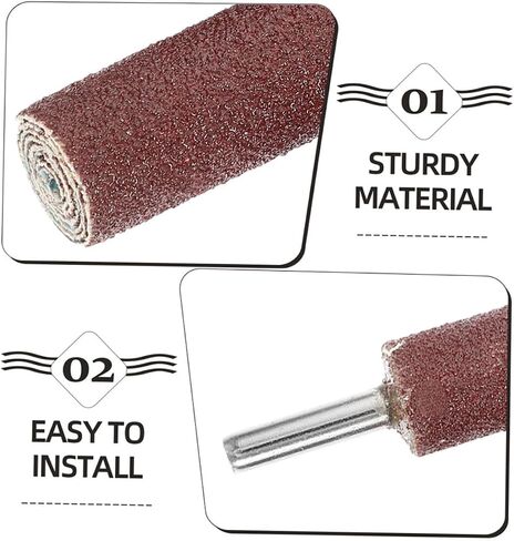VALICLUD 1Set Rotary Tool Sanding Drum with Grit Sanding Rollers Shank for Woodworking and Polishing Includes Sandpaper Drum for Efficient Surface Finishing in Saudi Arabia