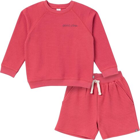Modern Moments by Gerber baby-boys 2-piece Long-sleeve Top & Short Set in Saudi Arabia
