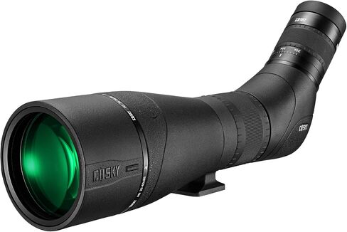 Gosky Flagship DiamondEdge 20-60x80 Spotting Scope with Tripod, Carrying Bag and Quick Phone Holder - BAK4 High Definition Waterproof Spotter Scope for Bird Watching Wildlife observing,Green in Saudi Arabia