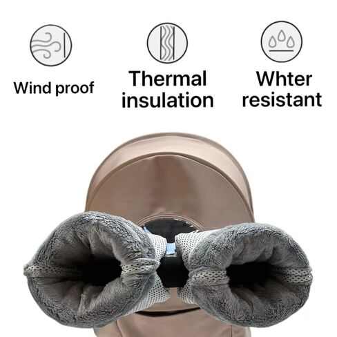Winter Stroller Hand Muff - Water-Repellent Anti-Freeze Gloves with Plush Lining for Stroller Handlebars in Saudi Arabia