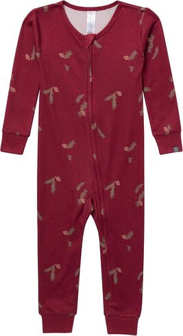 لحظات عصرية من بيجامة جربر للأطفال للجنسين مناسبة للعطلات بدون أقدام in Kuwait