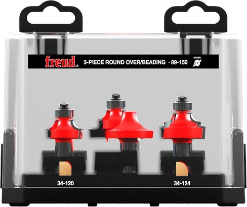 Freud 89-150: 3 Piece Round Over/Beading Bit Sets (1/2" Shank) in Saudi Arabia