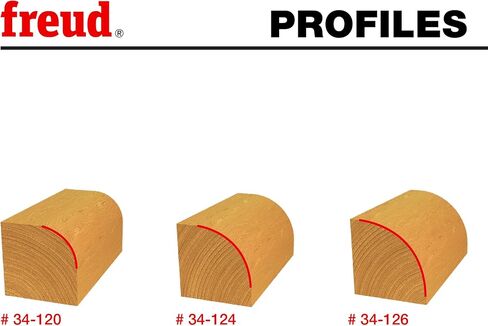 Freud 89-150: 3 Piece Round Over/Beading Bit Sets (1/2" Shank) in Saudi Arabia
