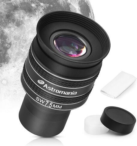 Astromania Telescope Eyepiece 7.5mm, Wide Angle 58 Degree Apparent Field Planetary Eyepiece for 1.25 inch Astronomy Telescope & Filter, Fully Multi-Coated Telescope Accessory for Planetary Observation in Saudi Arabia
