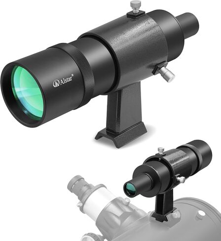 Alstar Finder Scope, 9x50 Finderscope Provides Not-Corrected Image Both a Bright Image and Comfortable Viewing for Astronomy Telescopes, Fully Multi-Coated Optics Adjustable Bracket in Saudi Arabia