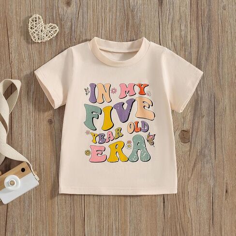 Birthday Girl Shirt in My One Two Three Four Five Six Years Old Era Tee Birthday Girls Outfit Clothes Gift in Saudi Arabia