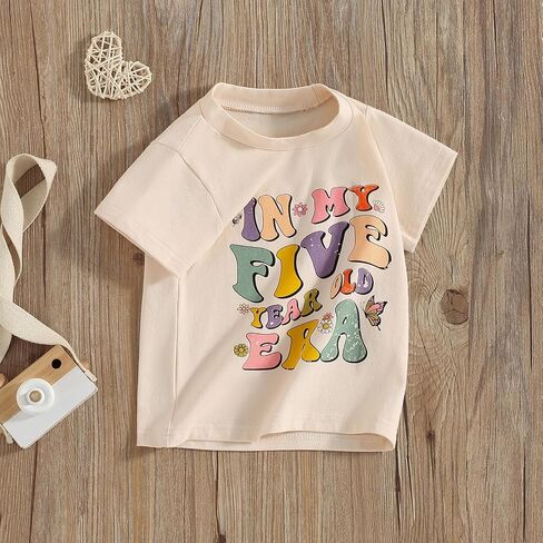 Birthday Girl Shirt in My One Two Three Four Five Six Years Old Era Tee Birthday Girls Outfit Clothes Gift in Saudi Arabia