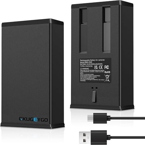 ترقية حزمة بطارية ليثيوم قابلة لإعادة الشحن بقدرة 5000 مللي أمبير في الساعة Power Mag، قطعتان من بطارية بديلة لكاميرات المسار المتوافقة مع Moultrie Edge وEdge Pro وEdge 2 وEdge 2 Pro وUSB-C وشحن الألواح الشمسية in Saudi Arabia