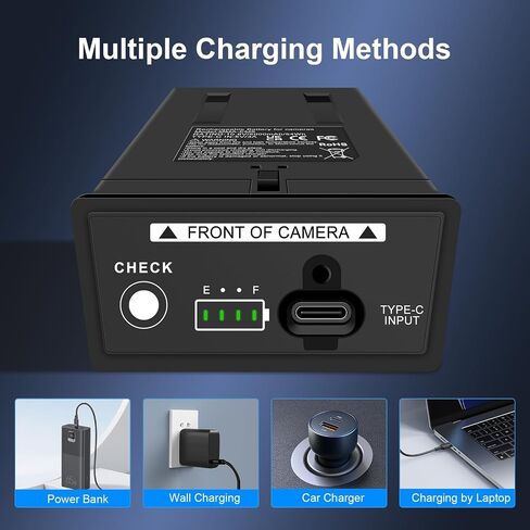 ترقية حزمة بطارية ليثيوم قابلة لإعادة الشحن بقدرة 5000 مللي أمبير في الساعة Power Mag، قطعتان من بطارية بديلة لكاميرات المسار المتوافقة مع Moultrie Edge وEdge Pro وEdge 2 وEdge 2 Pro وUSB-C وشحن الألواح الشمسية in Saudi Arabia