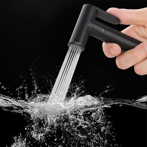 Bidet Handheld Sprayer Black Cloth Diaper Sprayer Gold Toilet Handheld Bidet Sprayer Brass with Hose Water No Drilling Toilet Spray Gun Set in Saudi Arabia