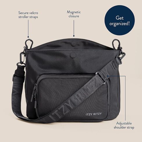 Itzy Ritzy Belong Cargo Caddy - يتم ربطها بعربة الأطفال أو العربة؛ يشمل أيضًا حزام الكتف/الجسم (موكا) in Saudi Arabia