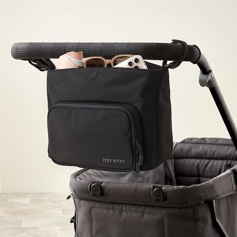Itzy Ritzy Belong Cargo Caddy - يتم ربطها بعربة الأطفال أو العربة؛ يشمل أيضًا حزام الكتف/الجسم (موكا) in Saudi Arabia