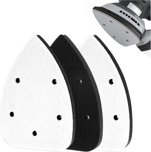 3Pcs Foam Sanding Pads, Mouse Detail Sanding Interface Pad, Mouse Sander Orbital Sander Foam Paded, Triangle Sandings Pads Professional Soft Density Interface Pad in Saudi Arabia