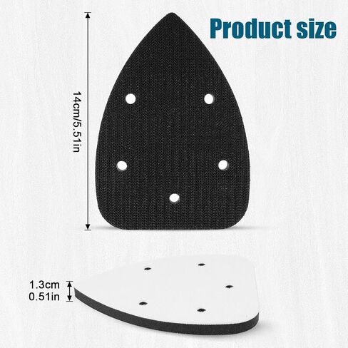 3Pcs Foam Sanding Pads, Mouse Detail Sanding Interface Pad, Mouse Sander Orbital Sander Foam Paded, Triangle Sandings Pads Professional Soft Density Interface Pad in Saudi Arabia