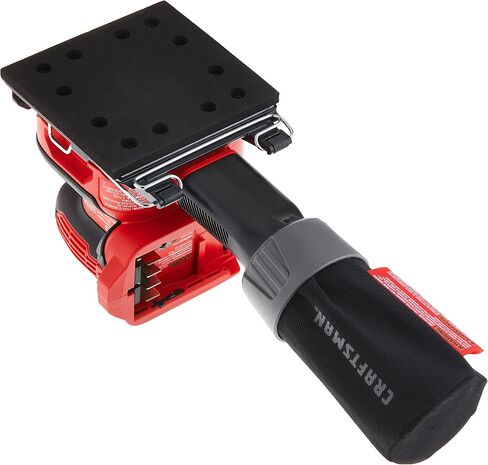 ماكينة صنفرة CRAFTSMAN V20، لاسلكية، ماكينة صنفرة 1/4 ورقة، 9,000-12,000 OPM أداة عارية فقط (CMCW222B) (متجددة) in Saudi Arabia