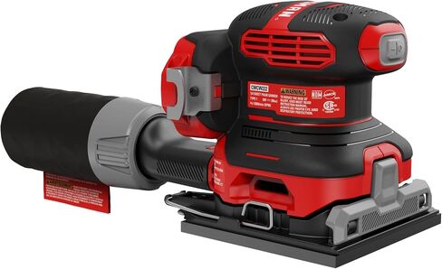ماكينة صنفرة CRAFTSMAN V20، لاسلكية، ماكينة صنفرة 1/4 ورقة، 9,000-12,000 OPM أداة عارية فقط (CMCW222B) (متجددة) in Saudi Arabia