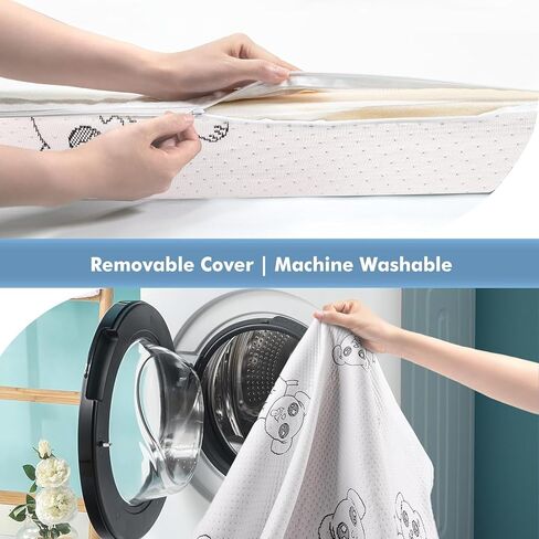 حزمة ولعب مرتبة ، 38 × 26 حزمة مزدوجة من الوجهين n play presttses portable foam foam prattress pad for pack play with cover tovelable cover cover in Kuwait