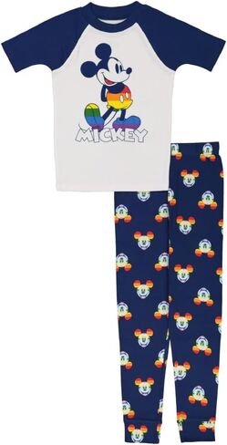 Disney Girls' Minnie Mouse 2-Piece Snug-Fit Cotton Pajamas Set in Saudi Arabia