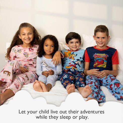 Disney Girls' Minnie Mouse 2-Piece Snug-Fit Cotton Pajamas Set in Saudi Arabia