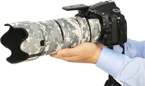 ROLANPRO غطاء للعدسات المموهة لنيكون AF-S 70-200 مللي متر f/2.8E FL ED VR معطف عدسة واقية كم غطاء المطر-#9 مقاوم للماء in Saudi Arabia