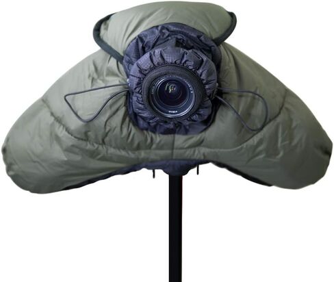 DSLR Puffy Coat Warm Cover for Cameras, Cold-Proof Snow or Sound-Proof Jacket for DSLR Cameras with 24-70mm, 24-105mm, 15-85mm,18-135mm, 55-205mm, 70-200mm Lens in Saudi Arabia